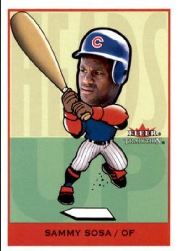 Sammy Sosa 2002 Fleer Tradition #3HU Heads Up RAW