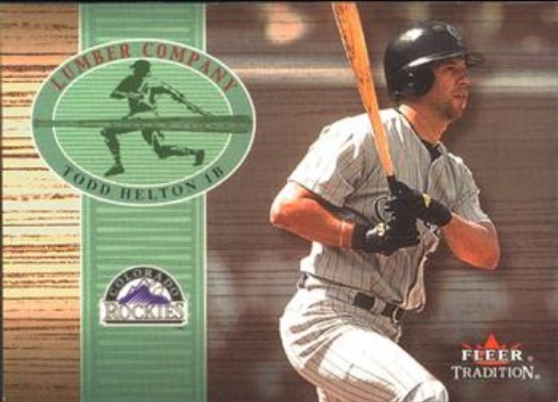 Todd Helton 2002 Fleer Tradition #3LC Lumber Company RAW