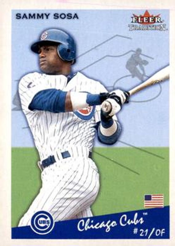 Sammy Sosa 2002 Fleer Tradition #77 Base RAW