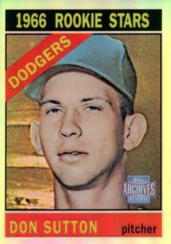 Don Sutton 2001 Topps Archives Reserve #78 Base RAW