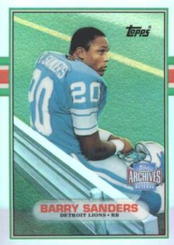 Barry Sanders 2001 Topps Archives Reserve #25 Base RAW
