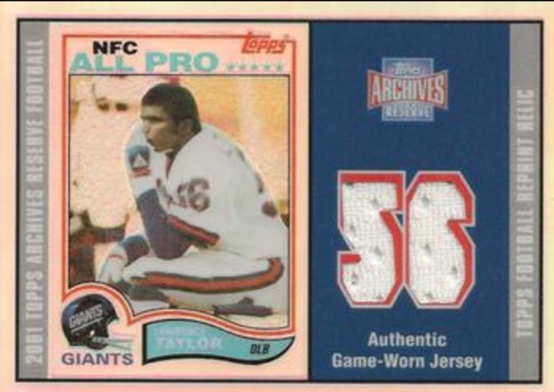 Lawrence Taylor 2001 Topps Archives Reserve #ARR-LT Jerseys RAW