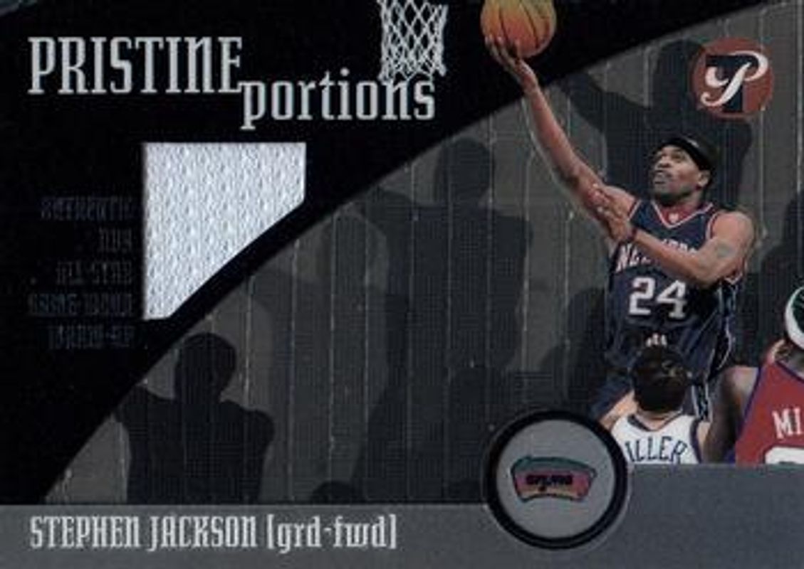 Stephen Jackson 2001 Topps Pristine #PP-SJ Portions RAW