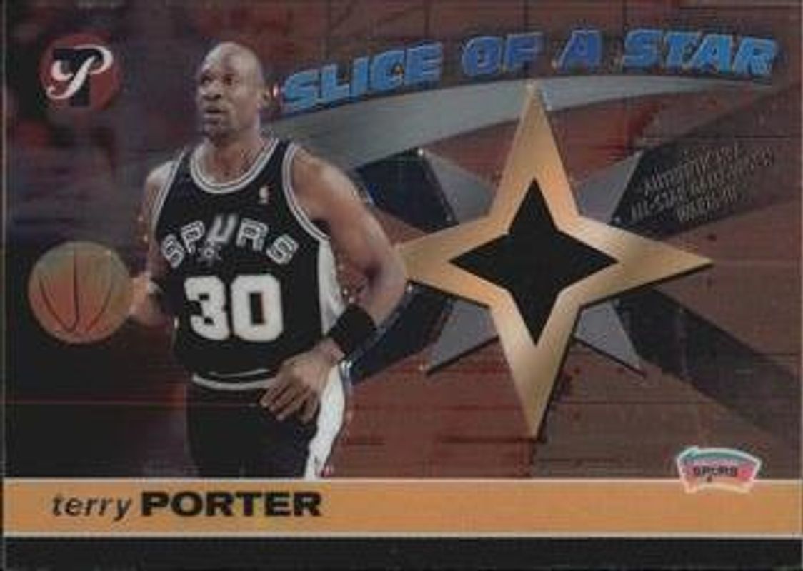 Terry Porter 2001 Topps Pristine #S-TP Slice of a Star RAW