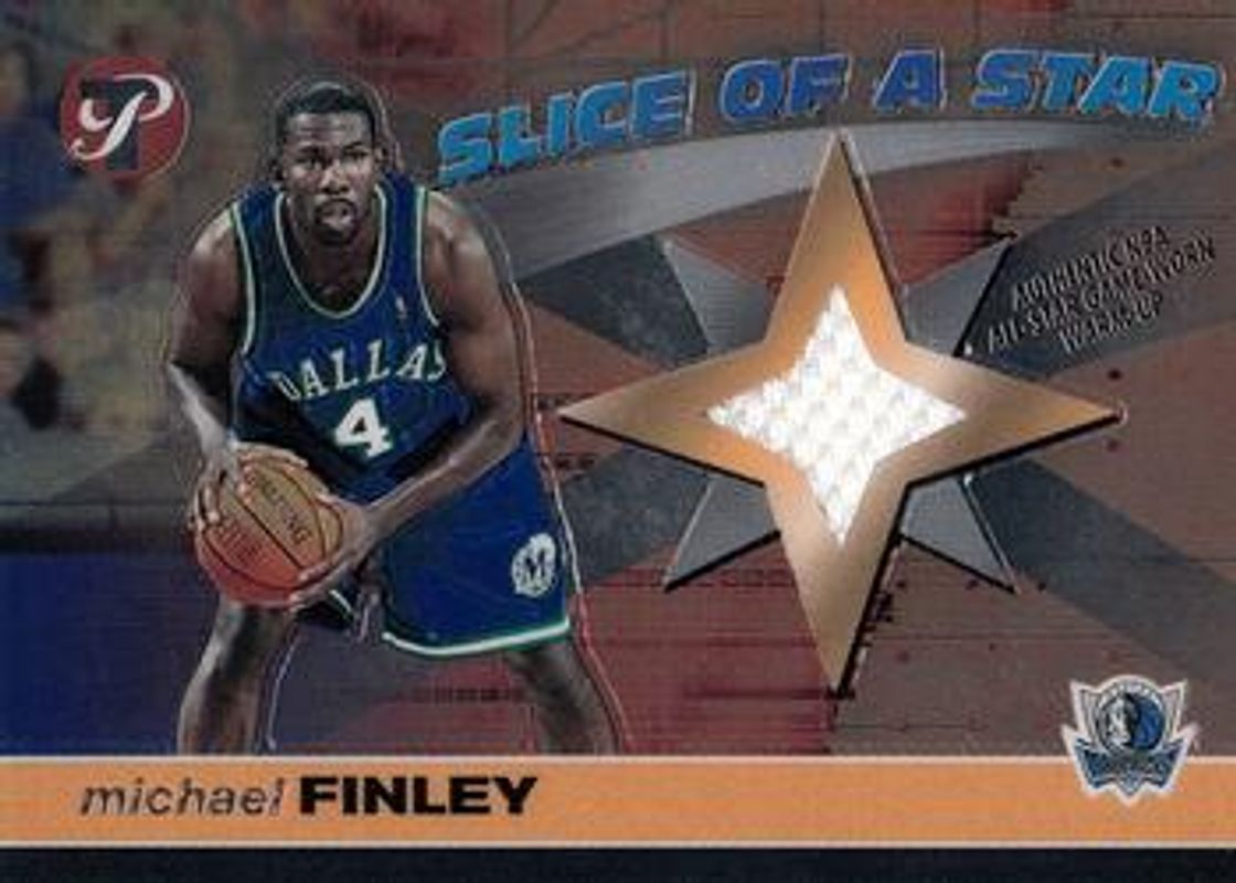 Michael Finley 2001 Topps Pristine #S-MF Slice of a Star RAW