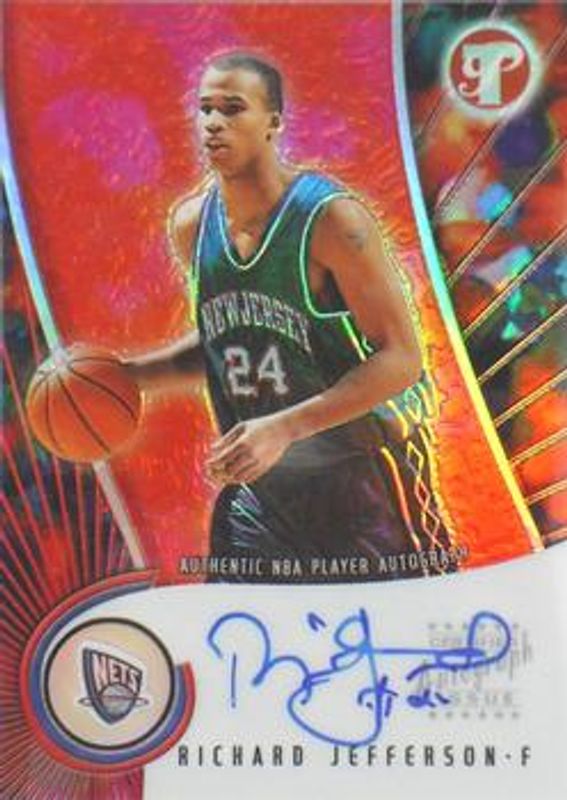 Richard Jefferson 2001 Topps Pristine #A-RJ Autographs Rookie RAW