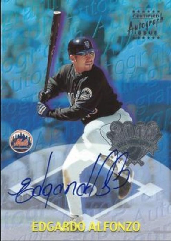 Edgardo Alfonzo 2000 Topps Opening Day #ODA1 Autographs RAW