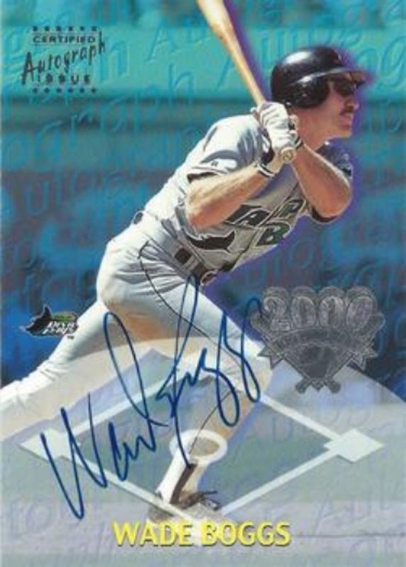 Wade Boggs 2000 Topps Opening Day #ODA2 Autographs RAW