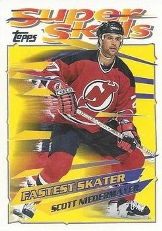 Scott Niedermayer 1995 Topps Super Skills #27 Platinum RAW