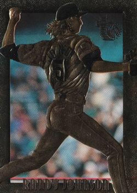 Randy Johnson 1995 Topps Embossed #69 Golden Idols RAW