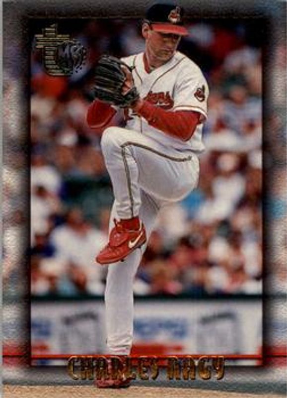 Charles Nagy 1995 Topps Embossed #67 Base RAW