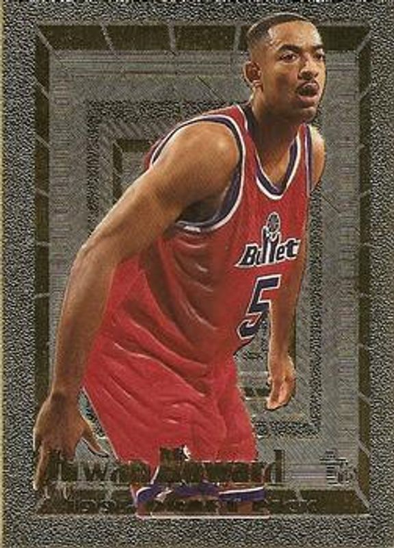 Juwan Howard 1994 Topps Embossed #105 Golden Idols Rookie RAW