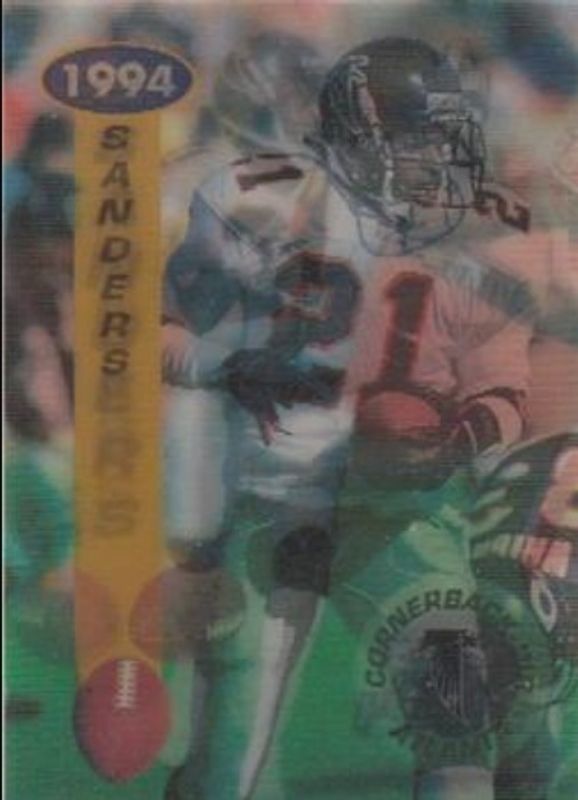 Deion Sanders 1994 Pinnacle Sportflics #1 Base RAW