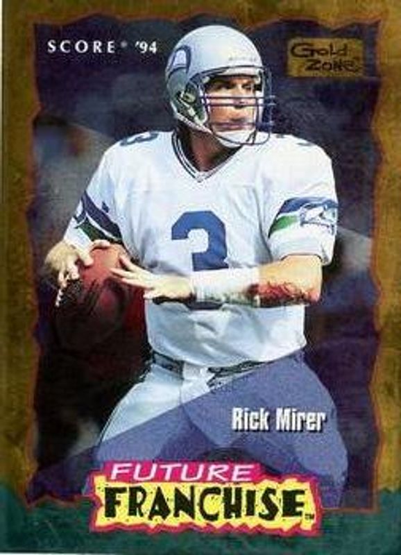 Rick Mirer 1994 Score #329 Gold Zone RAW