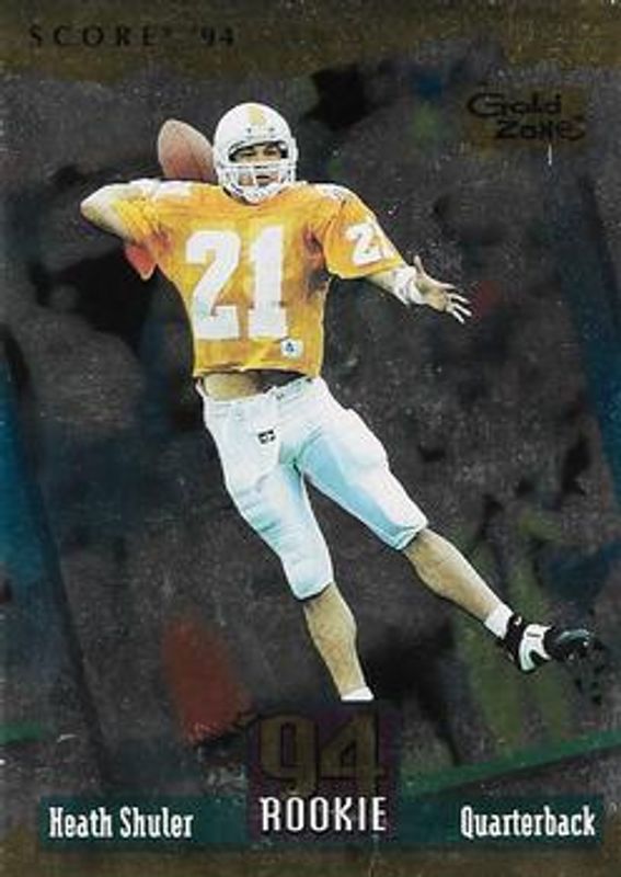 Heath Shuler 1994 Score #276 Gold Zone Rookie RAW