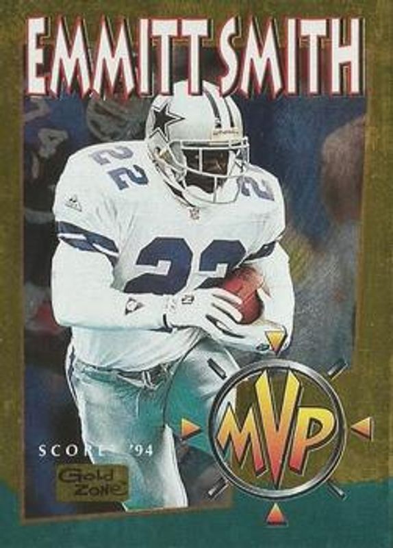 Emmitt Smith 1994 Score #330 Gold Zone RAW