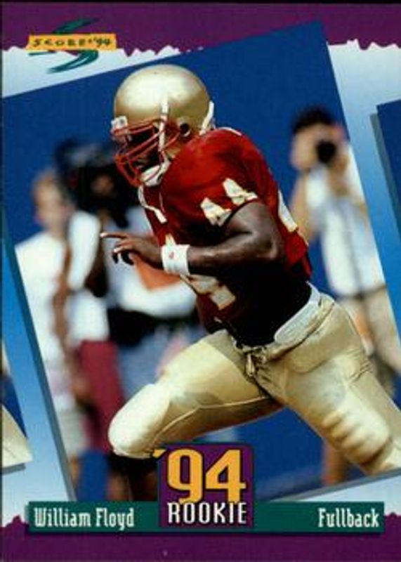 William Floyd 1994 Score #289 Base Rookie RAW
