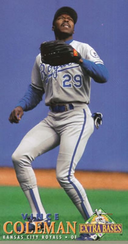 Vince Coleman 1994 Fleer Extra Bases #84 Base RAW