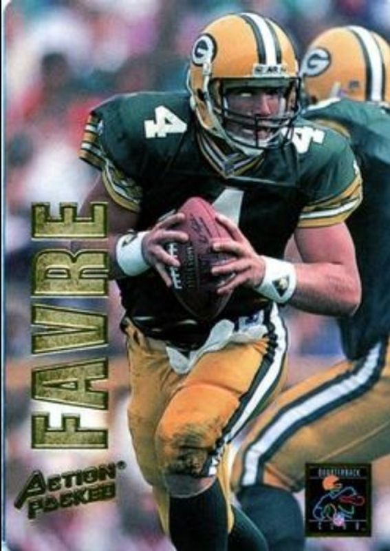 Brett Favre 1993 Action Packed #QB5 Quarterback Club RAW
