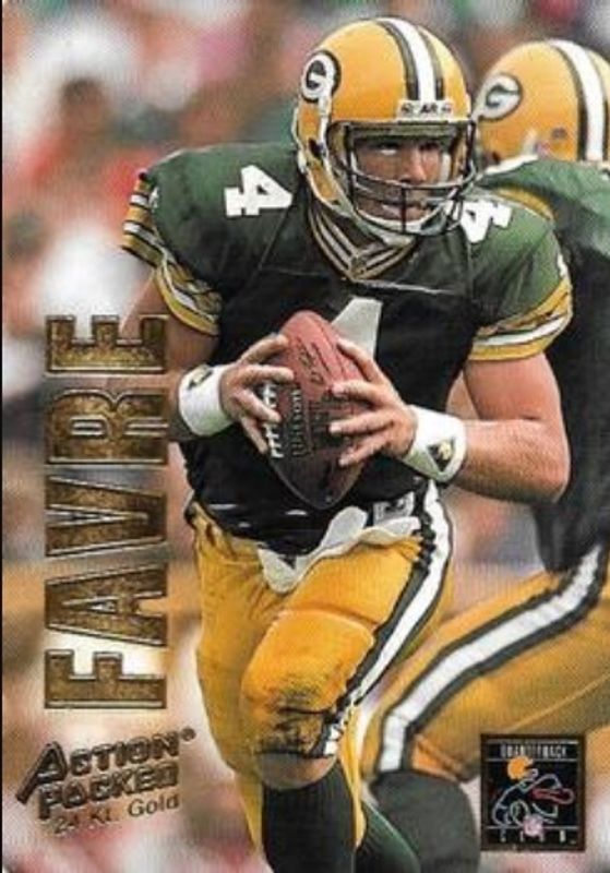 Brett Favre 1993 Action Packed #5G 24K Gold RAW