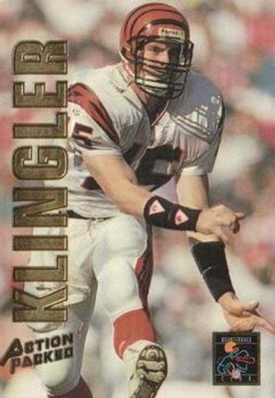 David Klingler 1993 Action Packed #9B Quarterback Club - Braille RAW