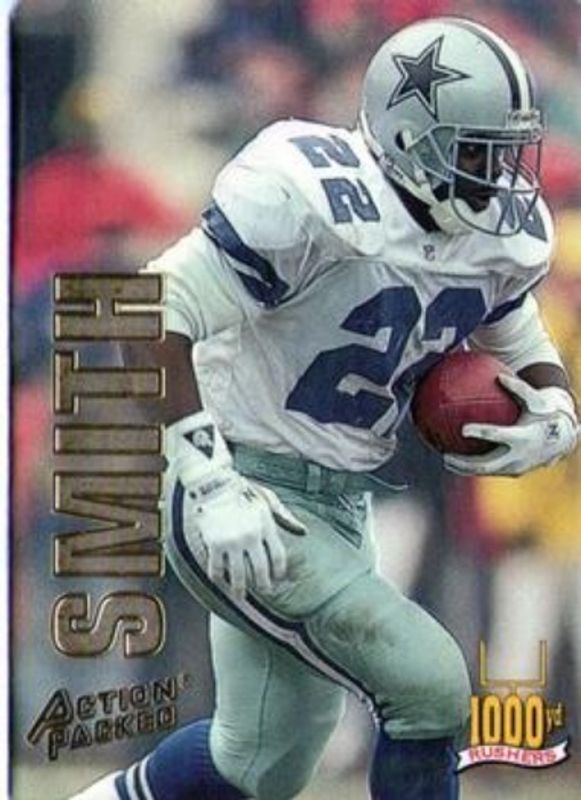 Emmitt Smith 1993 Action Packed #RB8 1000 Yd Rushers RAW