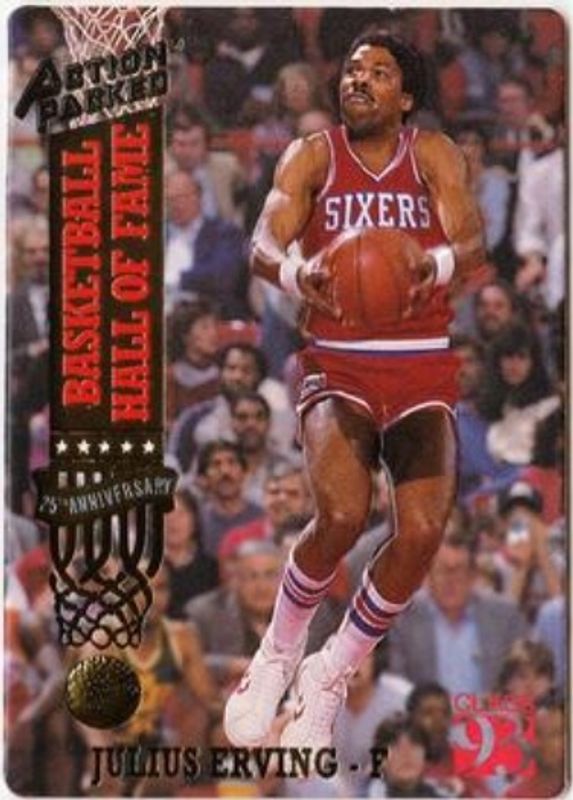 Julius Erving 1993 Action Packed Hall of Fame #67 Base RAW