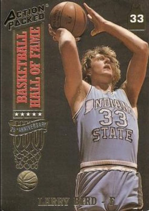 Larry Bird 1993 Action Packed Hall of Fame #18 Base RAW