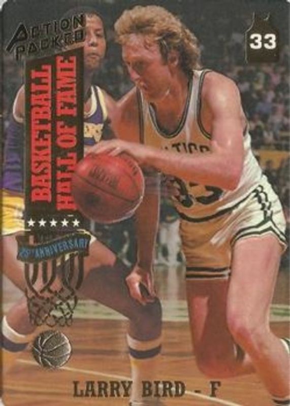 Larry Bird 1993 Action Packed Hall of Fame #19 Base RAW