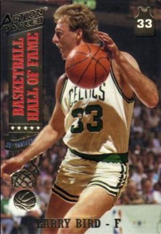 Larry Bird 1993 Action Packed Hall of Fame #17 Base RAW