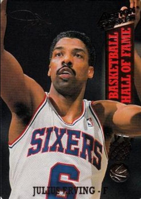 Julius Erving 1993 Action Packed Hall of Fame #72 Base RAW