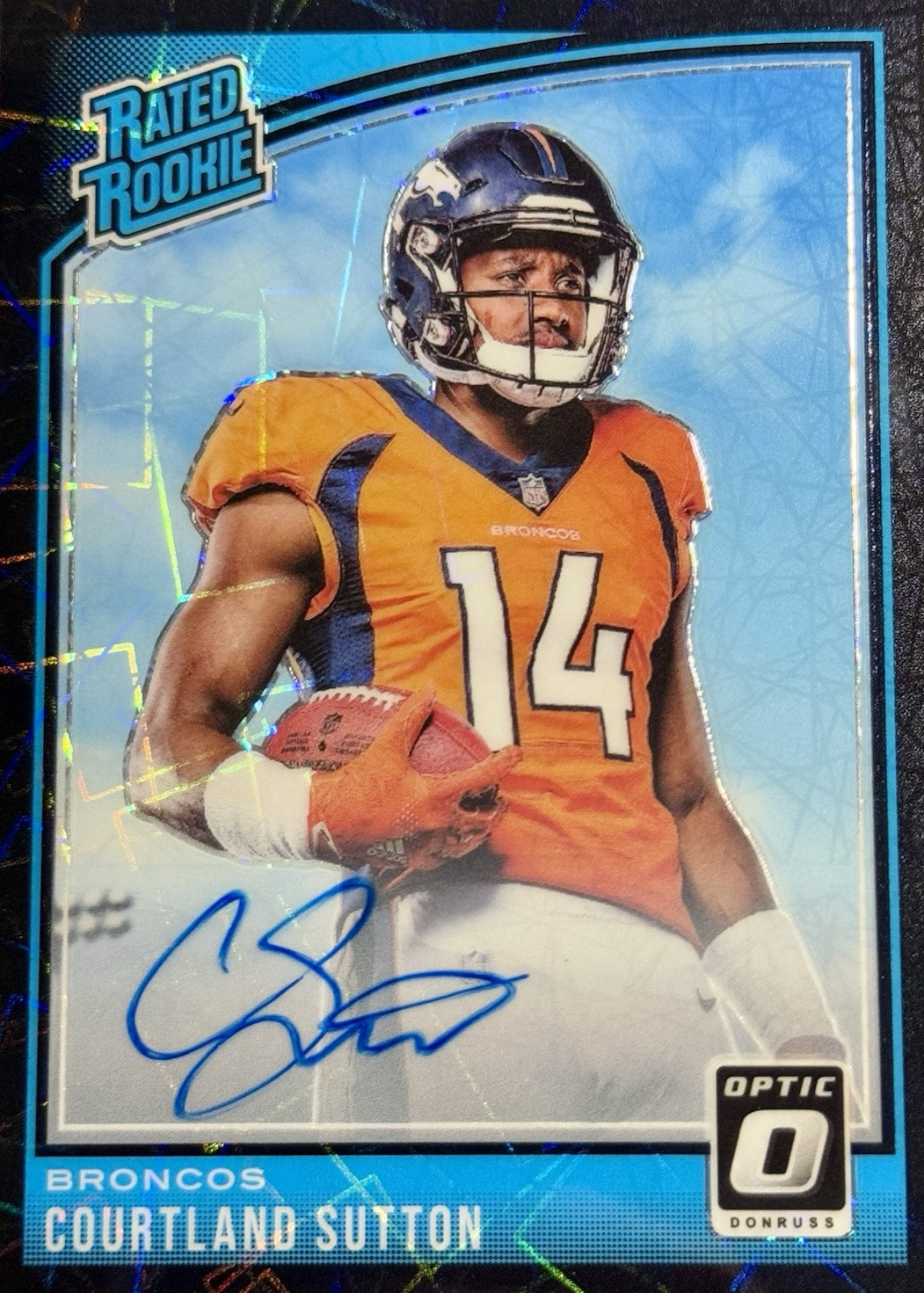 Courtland Sutton 2018 Optic #162 Rated Rookie Autographs - Black ...