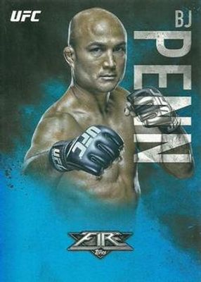 2017 Topps Fire UFC #12 Blue Flame /25