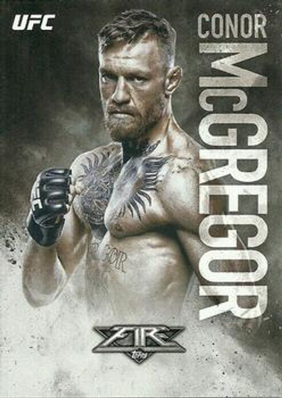 Conor McGregor 2017 Topps Fire UFC #2 Base RAW