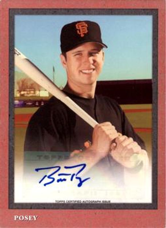 Buster Posey 2014 Topps Turkey Red #TRA-33 Autographs /499 RAW