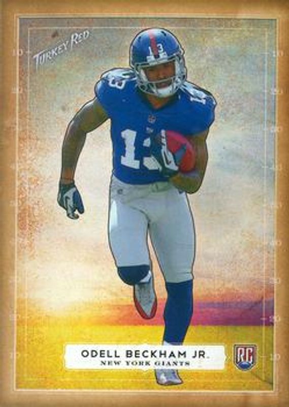 Odell Beckham Jr. 2014 Topps Turkey Red #60 Base Rookie RAW