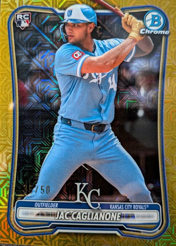 2026 Bowman Mega Box #75 Chrome - Gold Mojo Refractor /50