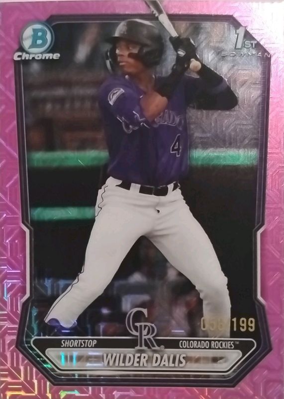 Wilder Dalis 2026 Bowman Mega Box #BCP-150 Chrome Prospects - Pink Mojo ...
