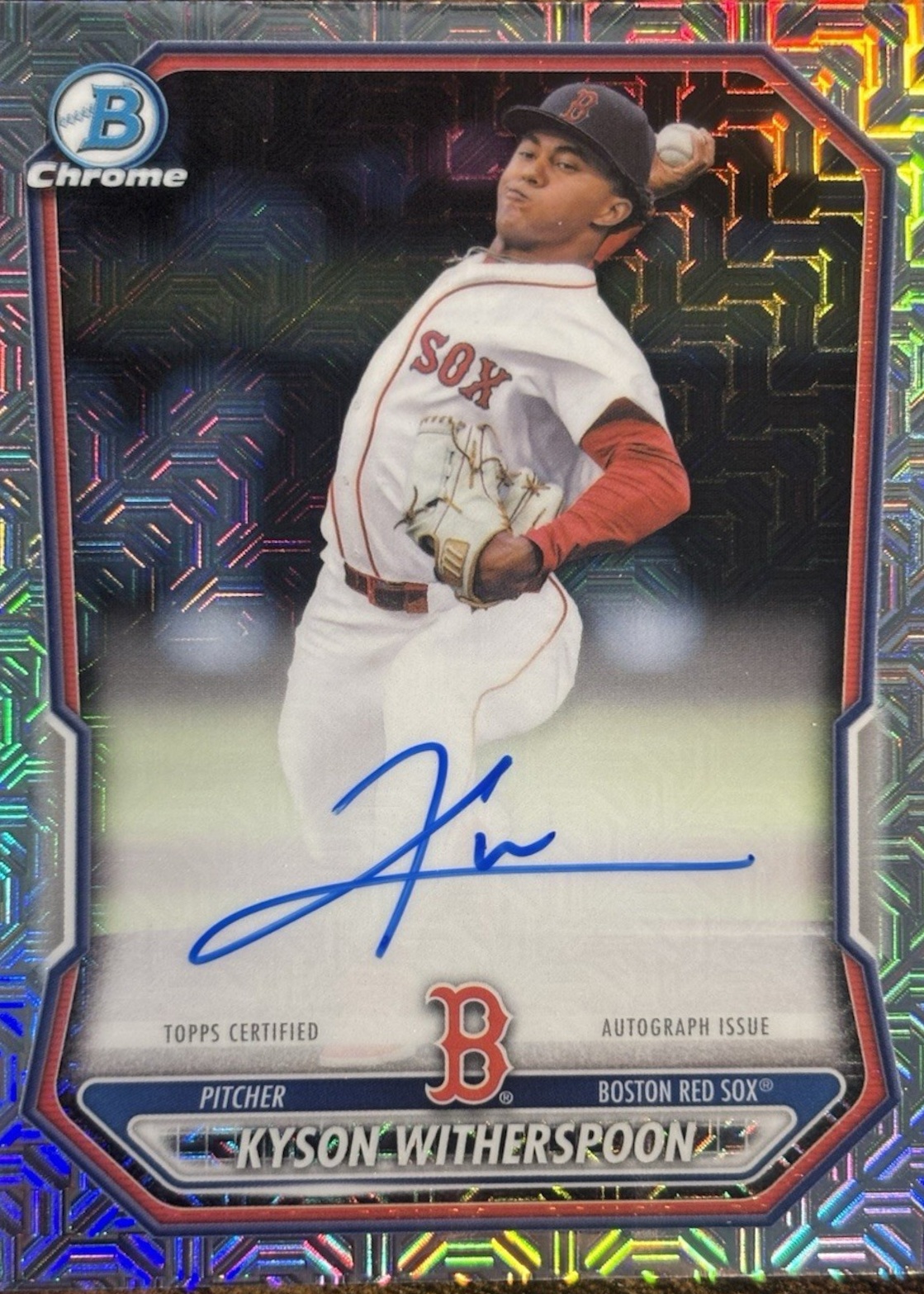 Kyson Witherspoon 2026 Bowman Mega Box #BMA-KW Chrome Prospect Auto ...