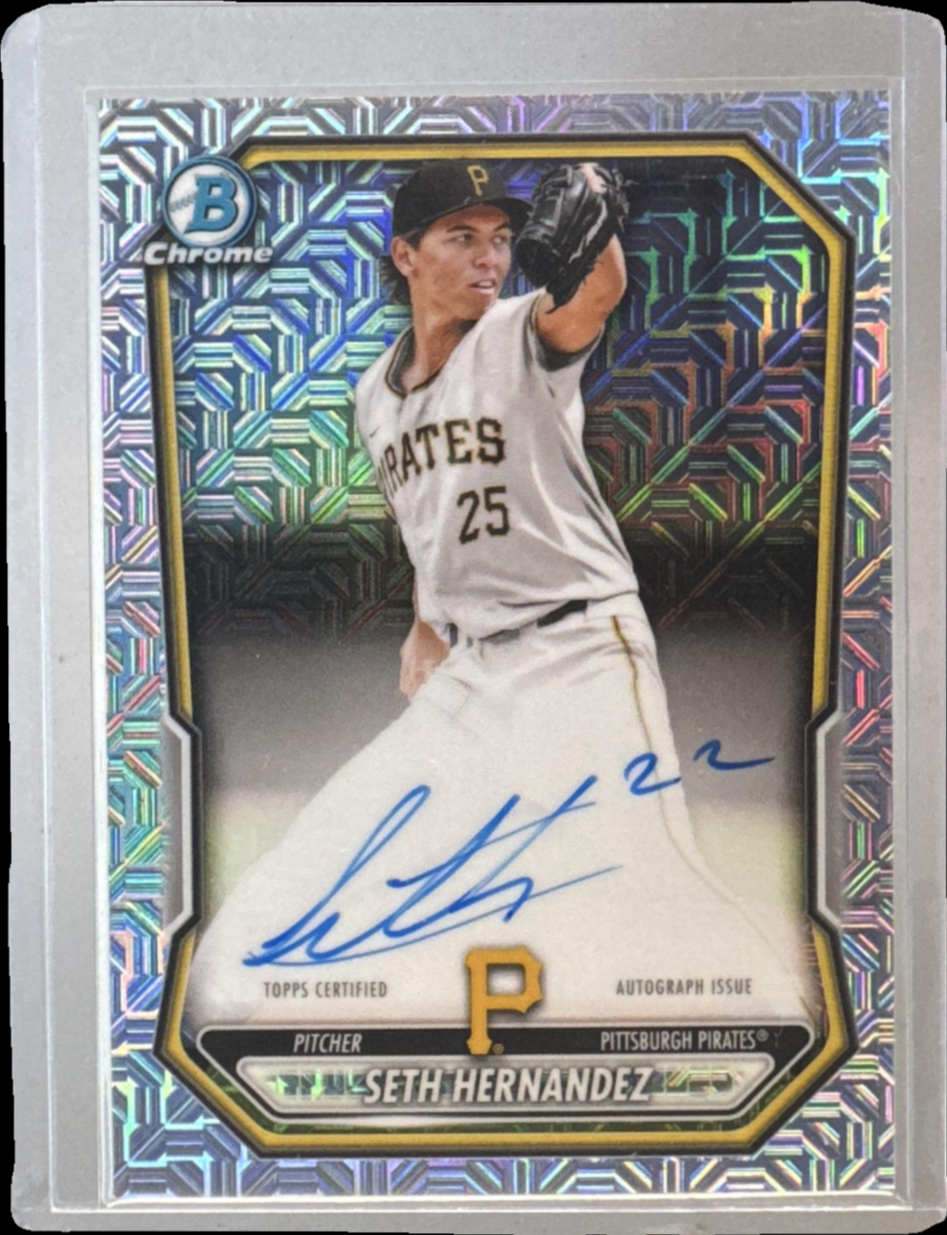 Seth Hernandez 2026 Bowman Mega Box #BMA-SH Chrome Prospect Auto Price ...