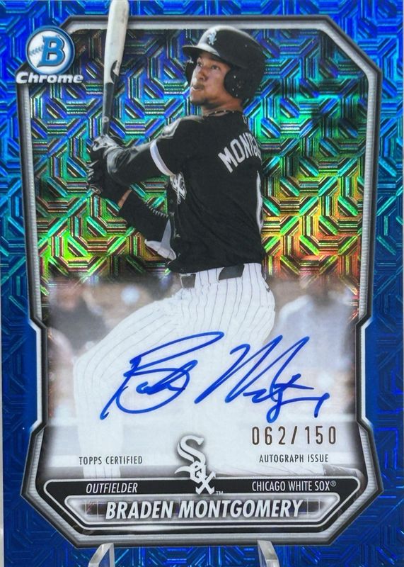 2026 Bowman Mega Box #BMA-BM Chrome Prospect Auto - Blue Mojo Refractor /150