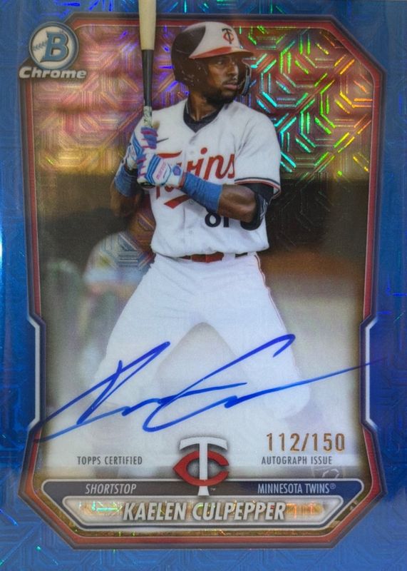 Kaelen Culpepper 2026 Bowman Mega Box #BMA-KC Chrome Prospect Auto