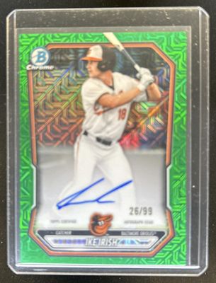 2026 Bowman Mega Box #BMA-II Chrome Prospect Auto - Green Mojo Refractor /99