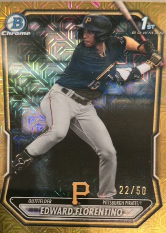 2026 Bowman Mega Box #BCP-82 Chrome Prospects - Gold Mojo Refractor /50 (1st)