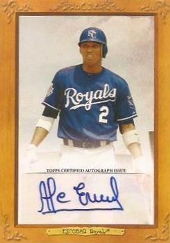 Alcides Escobar 2013 Topps Turkey Red #TRA-AE Autographs /32 RAW