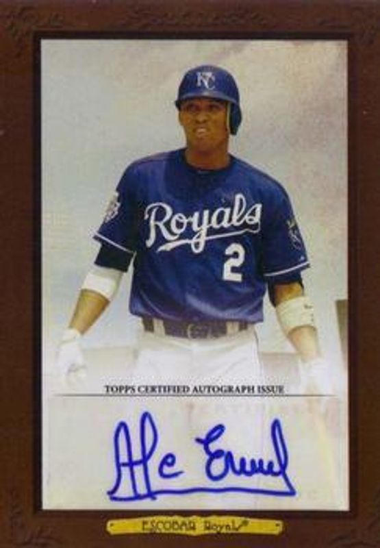 Alcides Escobar 2013 Topps Turkey Red #TRA-AE Autographs - Black /10 RAW