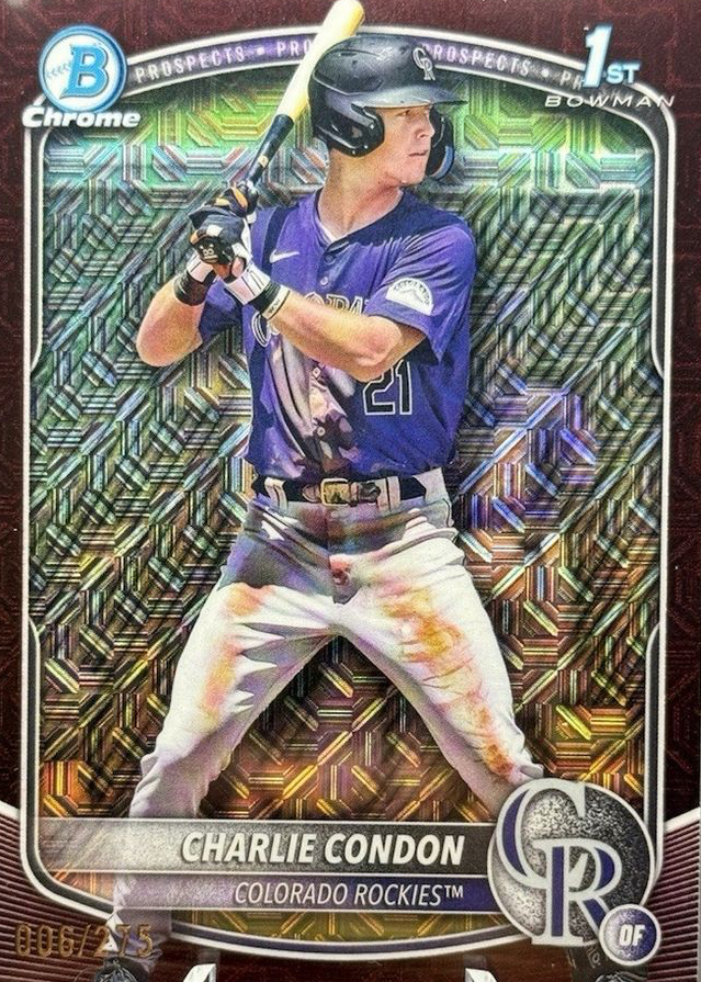 Charlie Condon 2025 Bowman Mega Box #BCP-75 Chrome Prospects