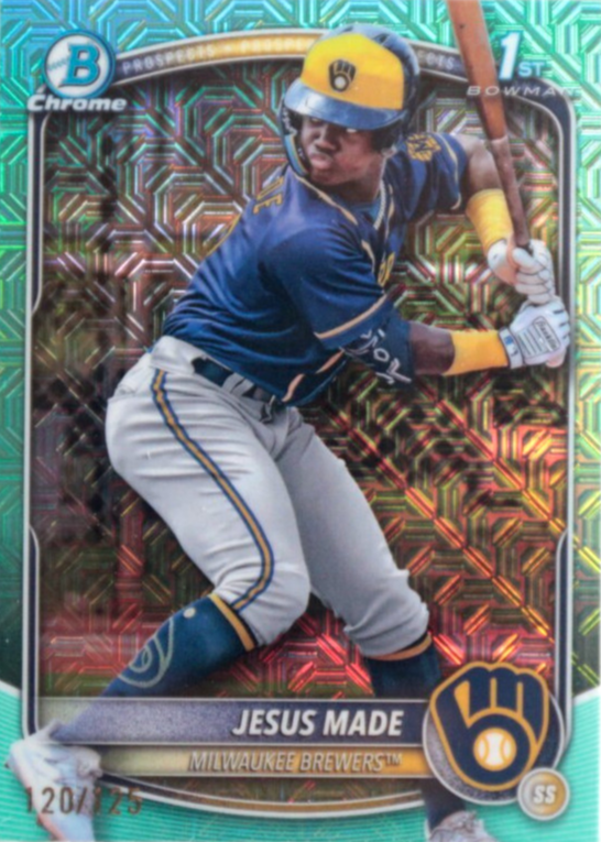 Jesus Made 2025 Bowman Mega Box #BCP-50 Chrome Prospects - Aqua