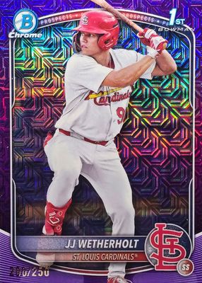 2025 Bowman Mega Box #BCP-22 Chrome Prospects - Purple Refractor /250 (1st)