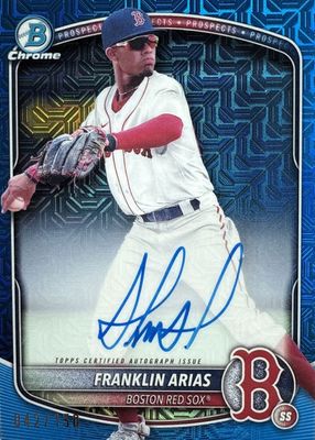 2025 Bowman Mega Box #BMA-FA Chrome Prospect Auto - Blue Refractor /150